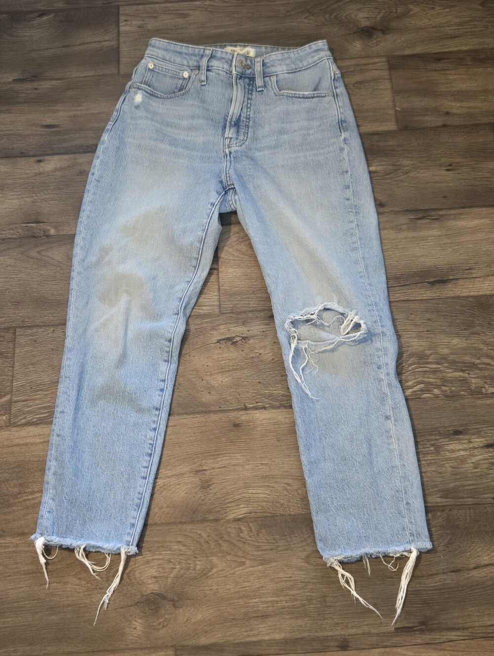Madewell The Perfect vintage Distressed Jeans